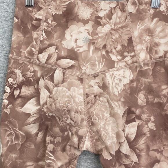 Athleta Legging Womens Extra Small Pink Elation Printed Floral Roses Activewear - Picture 7 of 16